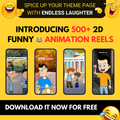 500+ 2D Funny Animation Videos